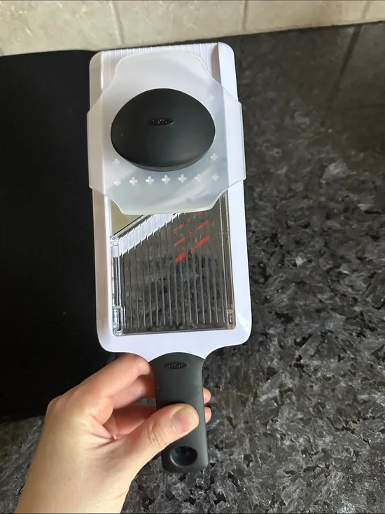 OXO White and Black Handheld Mandoline Slicer