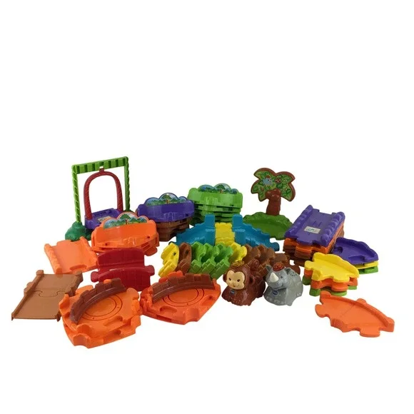 VTech‎ Go Go Smart Animals Monkey Rhino Figures 55 Track Pieces Tested