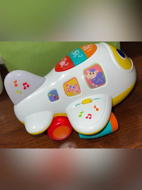 My First Airplane bump and go light up learning toy toddler