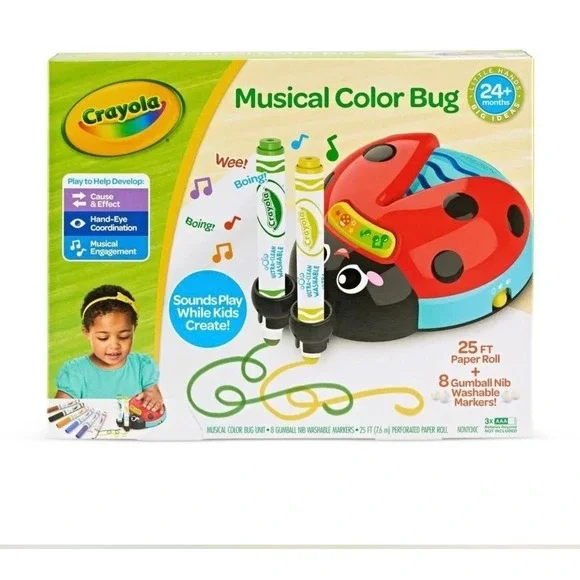 Crayola‎ Musical Color Bug new in box Pre-school toy Arts and Crafts