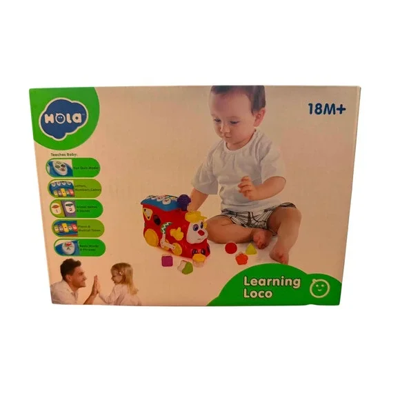 Hola Learning Loco Interactive Musical Train Toy Shape Sorter No. 556 New