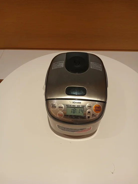Electric Rice Cooker & Warmer - Stainless Silver