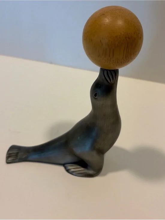 MCM Style Sea Lion & Ball Corkscrew Carl Auböck Reproduction