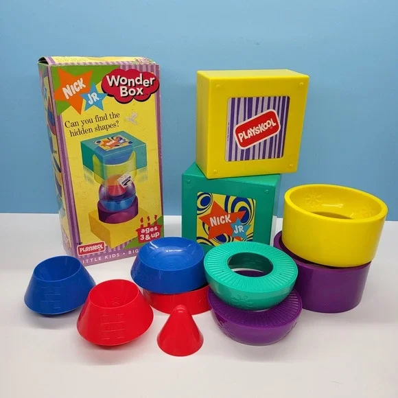 Nick Jr Hasbro Wonder Box‎ Playskool Preschool Learning Cube Stack Nickelodeon