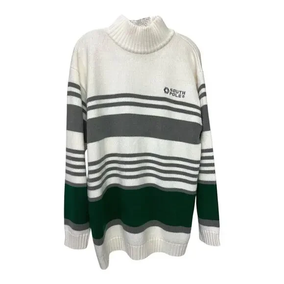Vintage Y2K South Pole Men's Knit Logo TurtleNeck Sweater Size L
