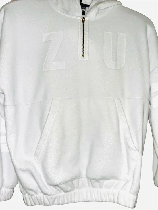 Mizuno white quarter zip sweatshirt size XXS #athletic #quarterzip