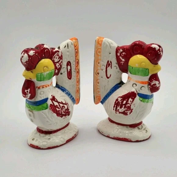 Old Chicken Collectible Set Of‎ Vintage Rooster Salt & Pepper Shakers LEGO