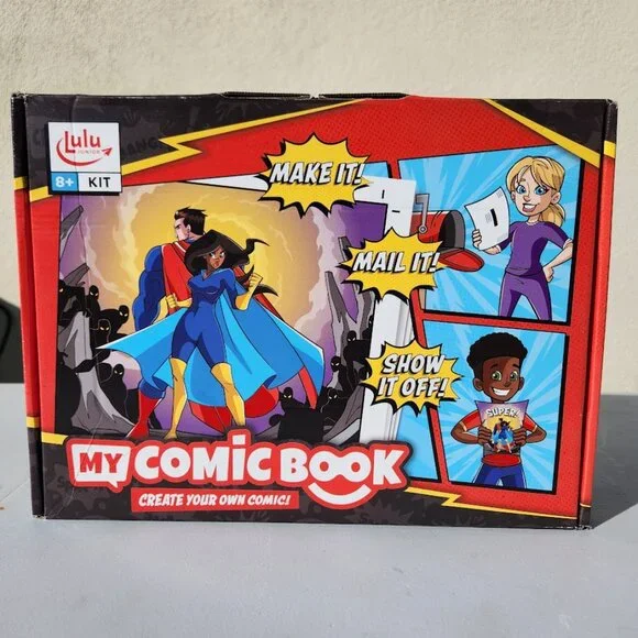 New Lulu Jr. My Comic Book making craft kit writing comicbook Published 6.75