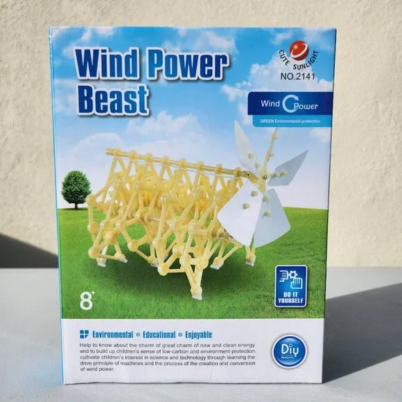 NEW STEM Wind Power Automaton Toy Science Energy Project Craft Kit  Brand new