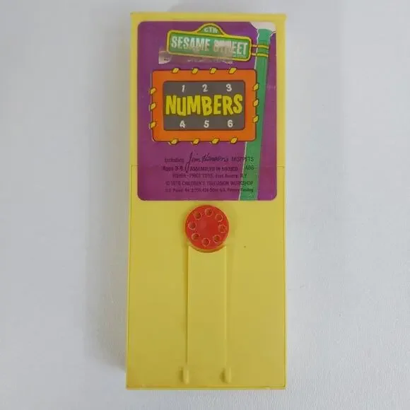 Vintage Fisher Price Movie Viewer/Player‎ cartridge~Sesame Street Numbers~1976