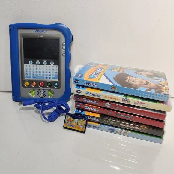 VTech VReader Interactive E-Reading System + 6 Cartridges