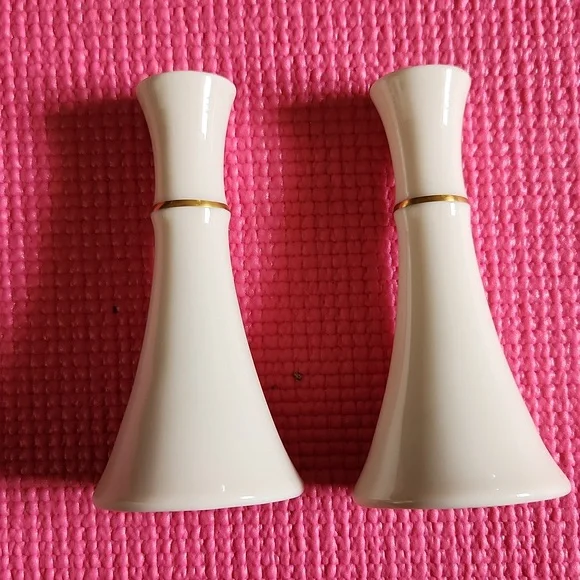 Lenox Baronet 24K trim Salt & Pepper Shaker Set EUC ❤️