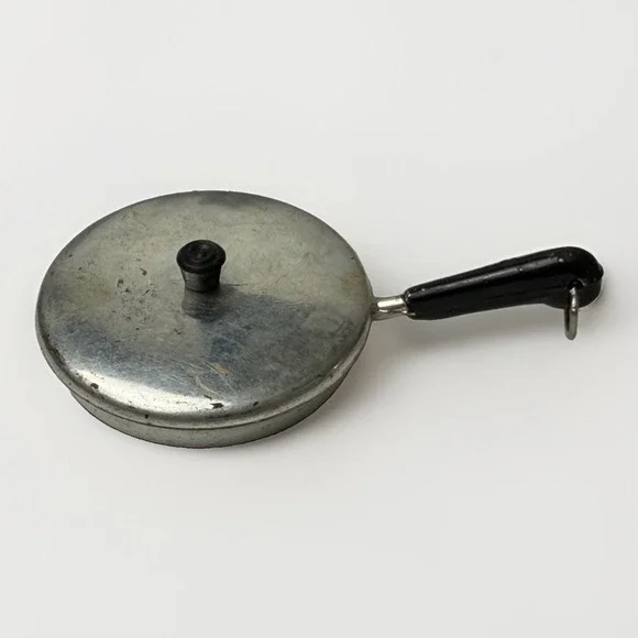 Vintage ACME Skillet Frying Pan Refrigerator Fridge Magnet Dollhouse Miniature