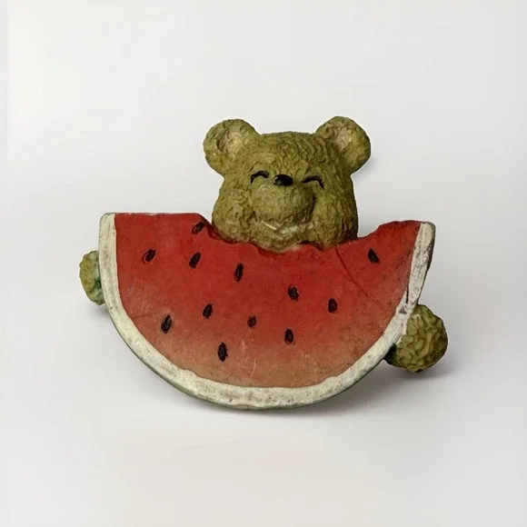 Bear Eating Watermelon 3D Magnet Refrigerator Souvenir Travel