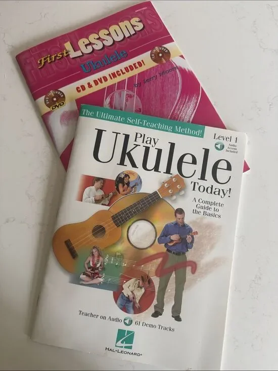 Lot of 2 books Play Ukulele Today! Beginner Lesson Book - White