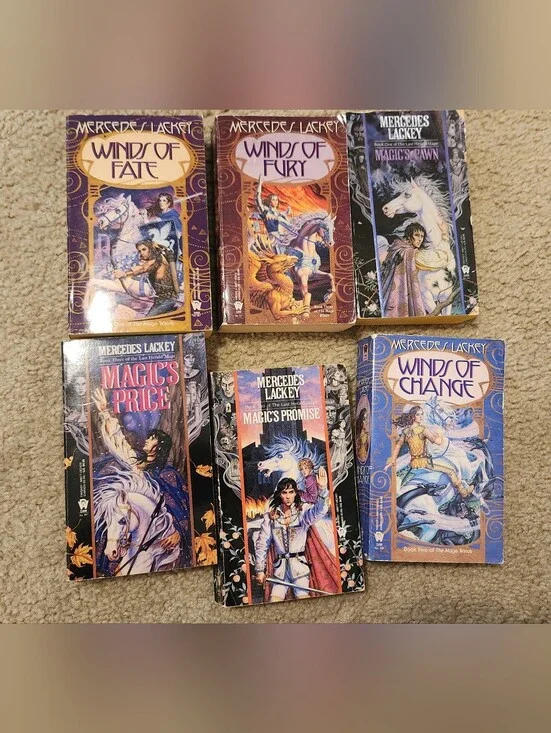 Mercedes‎ Lackey Paperback Fantasy Novels Valdemar Universe Lot Of 6