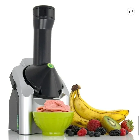 Yonanas Classic Frozen Fruit Soft Serve Maker Silver IC902ESV23 Vegan Dessert