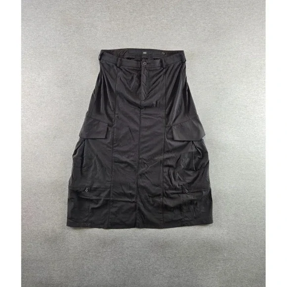 Vtg Marithe Francois Girbaud Raver Skirt 28W 5 Retro Black Mermaid Cargo‎ 90's
