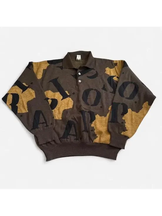 Vintage Bill Robin Patterned Polo Swearer