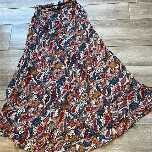 Truth NYC Maxi Skirt SMALL Lined to Thigh Long Split Sheer