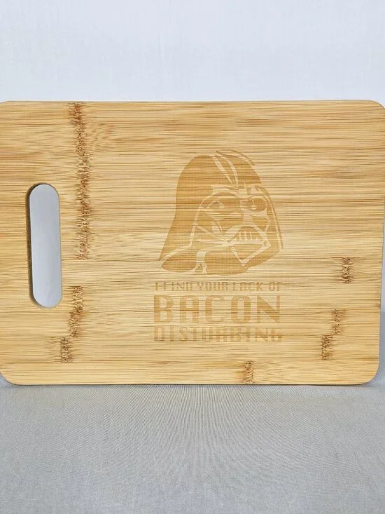 Star Wars Darth Vader Bacon Cutting Board | Novelty Kitchen Decor