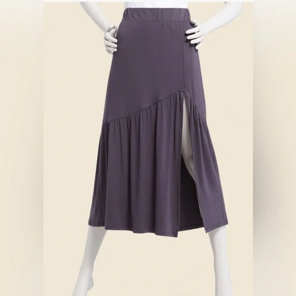 Z Supply Calissa Midi Skirt | Dark Gray | XS