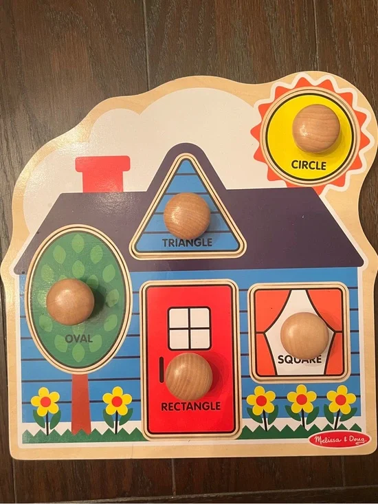 Melissa & Doug Wooden House Shape Puzzle
