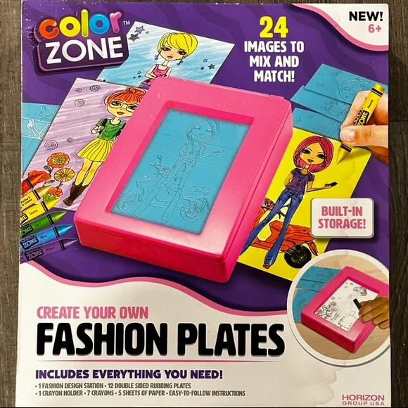 💞 New Create Your Own Fashion Plates Design Set