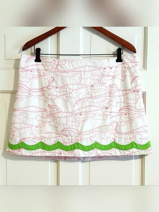 🐊VERY HTF Lilly Pulitzer🐊 - Adelaide Embroidered Skort