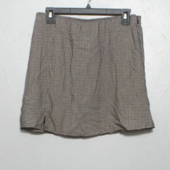 American Eagle NWT micro plaid dark academia preppy skirt