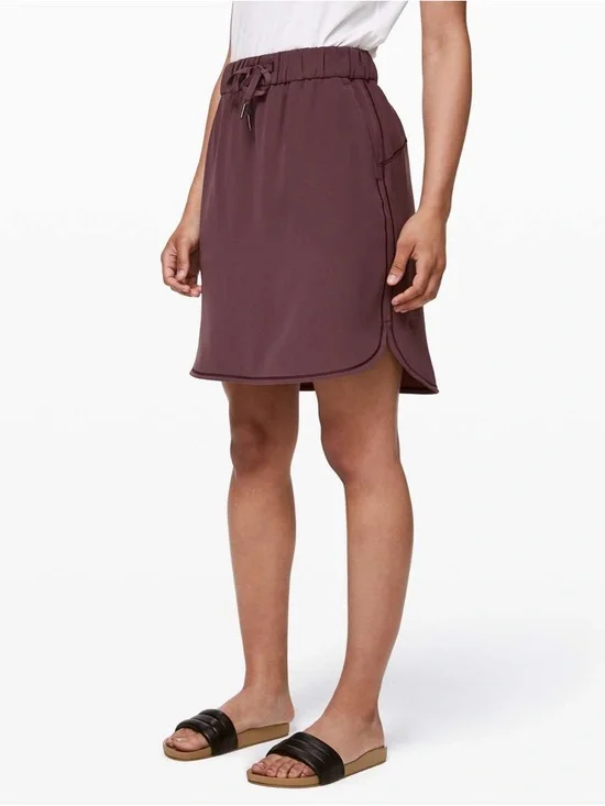 Lululemon Athletic Drawstring Skirt Light Purple Size Large
