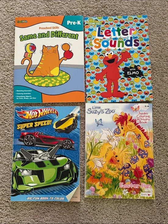 Sesame Street Letter Sounds Activity Book - Red/Blue/Yellow