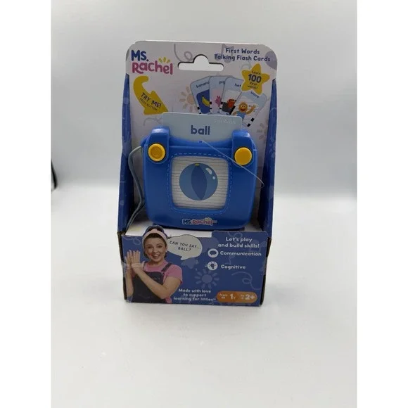 Ms. Rachel First Words Talking Flash Cards Learning Toy New Tested Working Voice