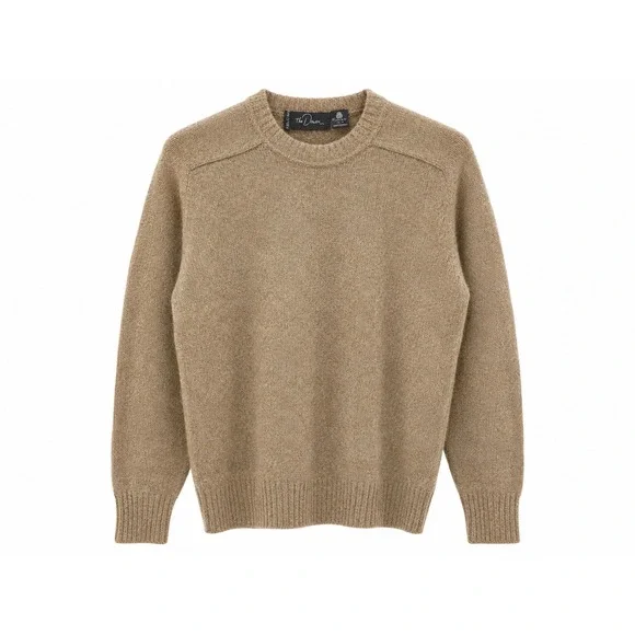 Vintage 80s The Denver Store for Men Wool Sweater Made in Italy Camel Tan Large