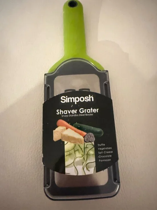 SIMPOSH SHAVER GRATER STAINLESS STEEL BLADES VEGETABLE CHEESE CHOCOLATE TRUFFLE