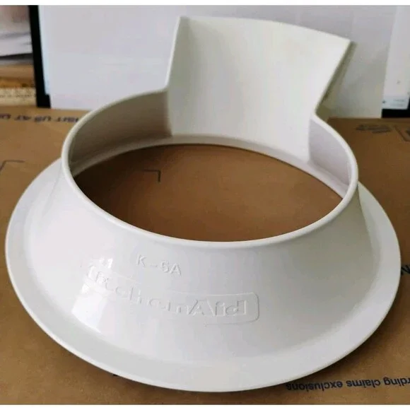 Vintage KitchenAid Hobart K5-A Pouring Shield 1 Piece White Splash Guard