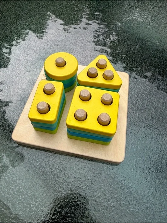 Lovevery Wooden Shape Stacker | Complete