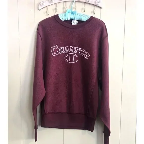 Champion Reverse Weave Unisex Long Sleeve Sweatshirt Vintage Size Small