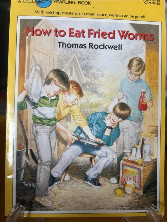 How to Eat Fried Worms by Thomas Rockwell - Yellow Cover