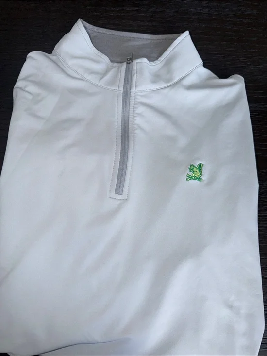 The Country Club, Boston Light blue Pullover with Squirrel logo Peter Millar