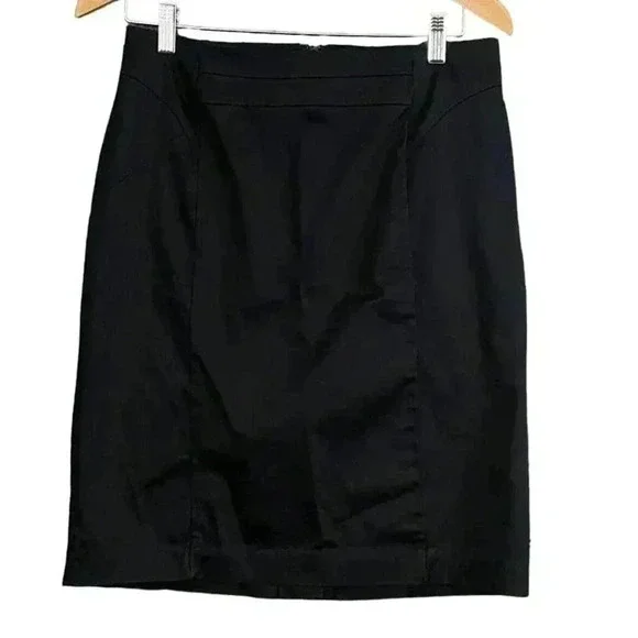 Worthington Black Pencil Skirt Womens Sz 10 Straight‎ Work Casual