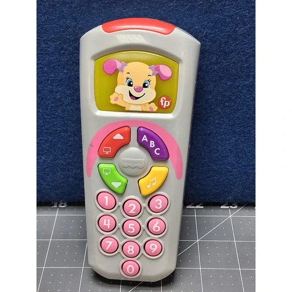 Fisher Price Laugh and Learn Sis Remote Gray Pink HVY76 Educational Toy