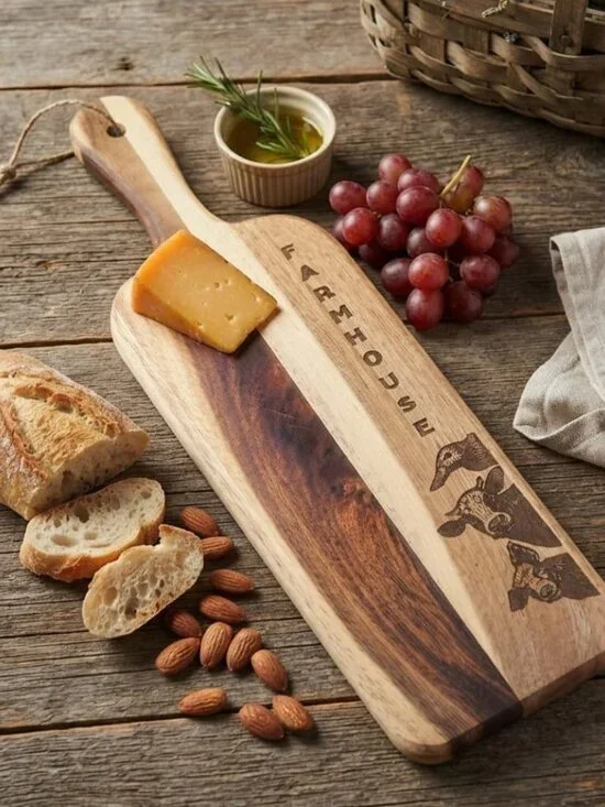 Engraved Acacia Wooden Cutting Board