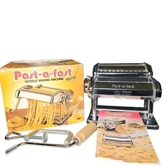 Vintage Imperia‎ Past-a-fast Noodle Making Machine I.P.S. Torino Italy Manual