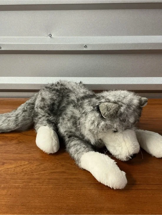 Folkmanis Folktails Gray Husky Timber Wolf Hand Puppet