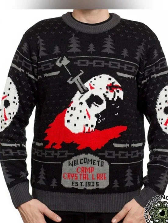 Mondo - Friday The 13th Graphic Knit Sweater - Size 2XL