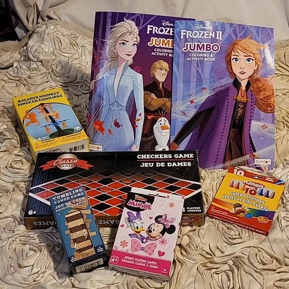 Frozen Coloring Books And Games Set.