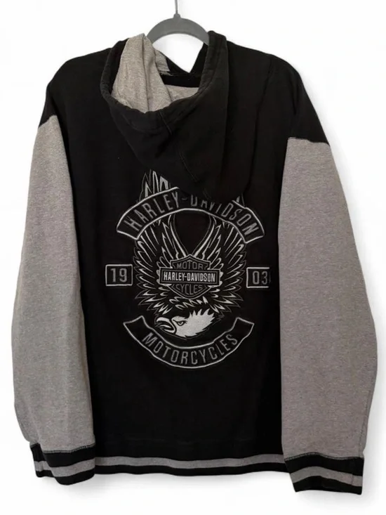 Vintage Harley Davidson Motorcycles embroidered hoodie sweatshirt size 3XL
