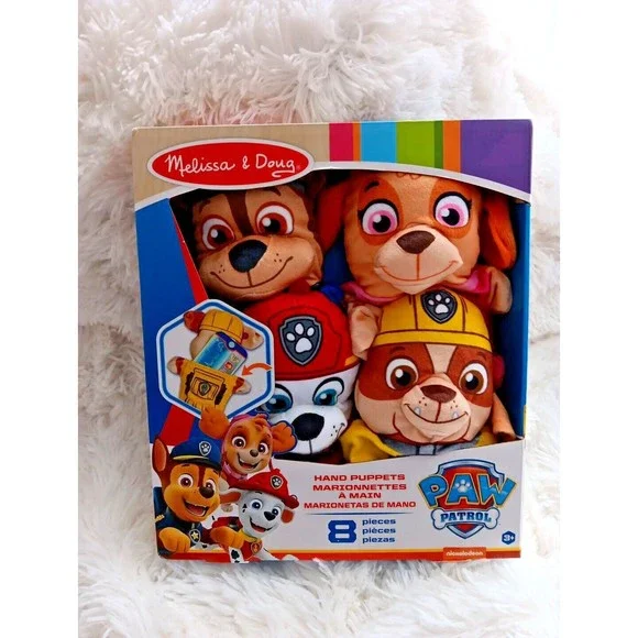 New Melissa &‎ Doug Paw Patrol Hand Puppets 8 piece  -Toy20