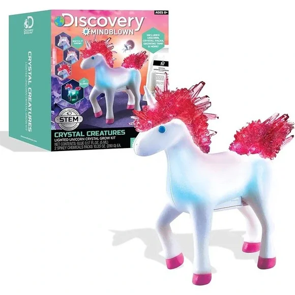 Discovery‎ Mindblown Crystal Creatures Lighted Unicorn Crystal Grow Kit